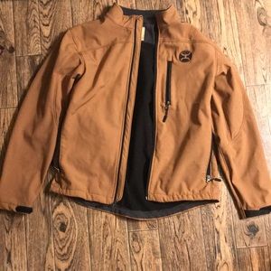 Hooey men’s brown zip up jacket size medium